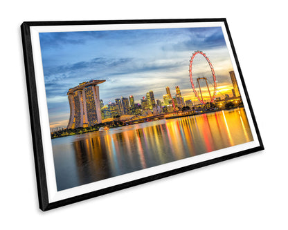 Singapore Sunset WALL ART PRINT Poster Picture Wall Hanging