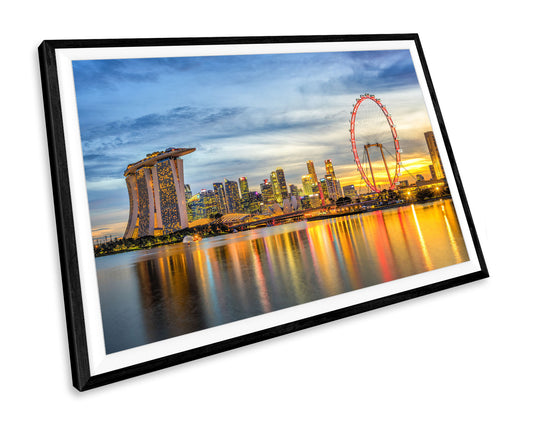 Singapore Sunset WALL ART PRINT Poster Picture Wall Hanging