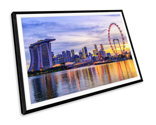 Singapore Sunset City WALL ART PRINT Poster Picture Wall Hanging