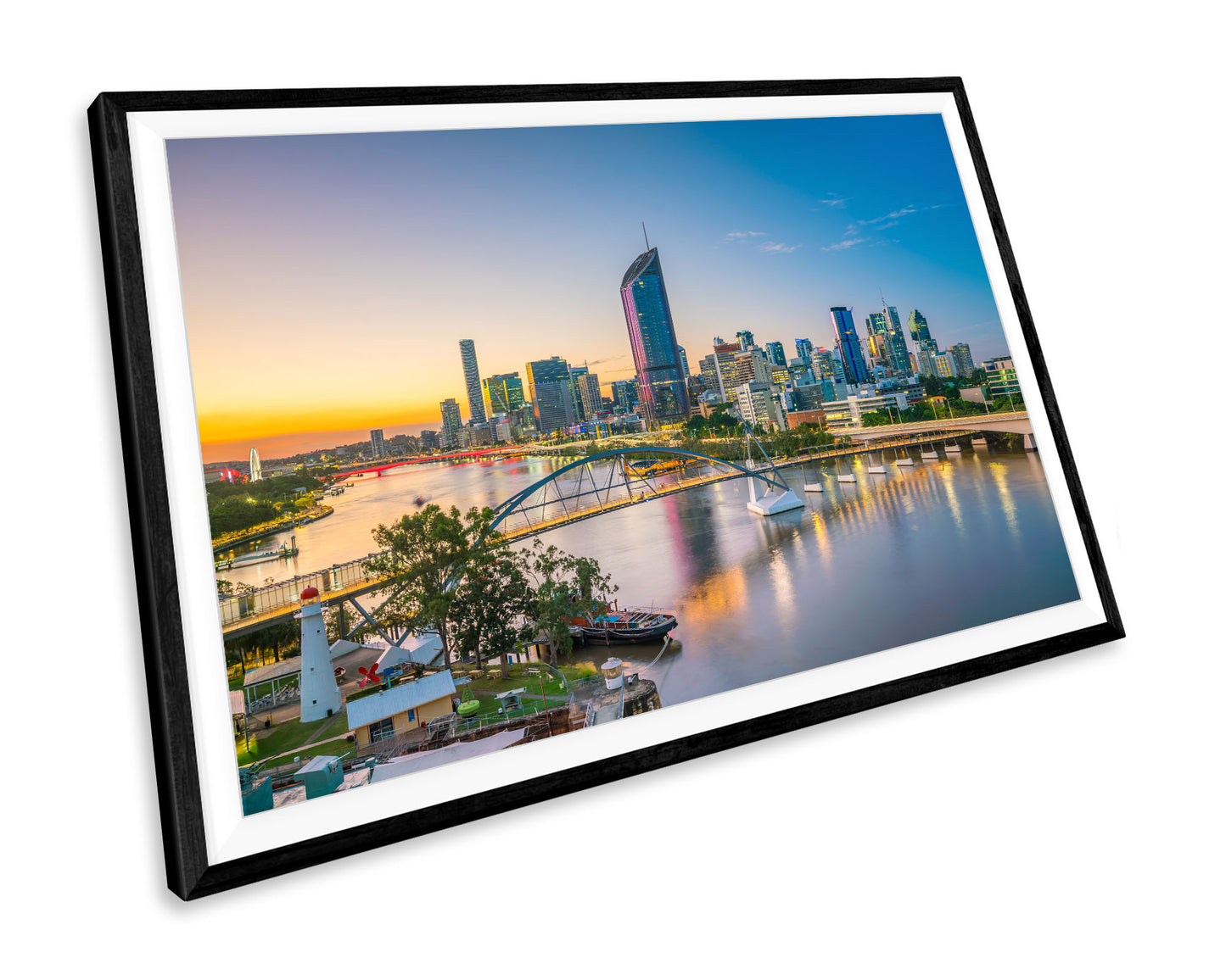 Brisbane Australia Sunset  WALL ART PRINT Poster Picture Wall Hanging