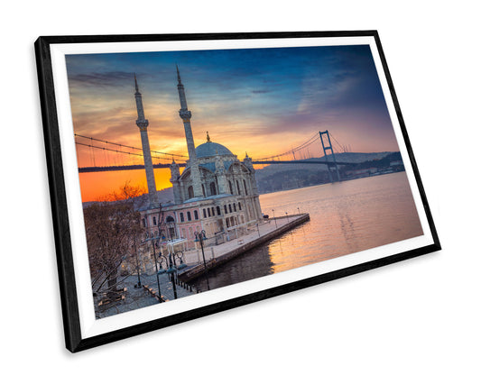 Istanbul Bostphorus Bridge City Sunset WALL ART PRINT Poster Picture Wall Hanging