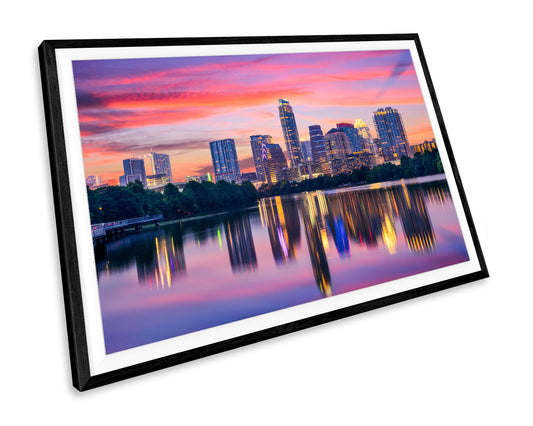 Austin Texas Skyline WALL ART PRINT Poster Picture Wall Hanging