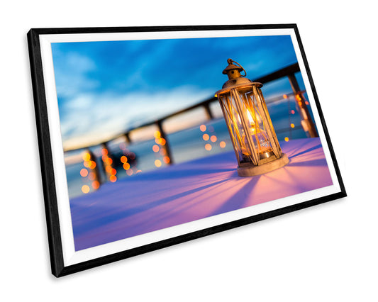 Lantern Beach WALL ART PRINT Poster Picture Wall Hanging