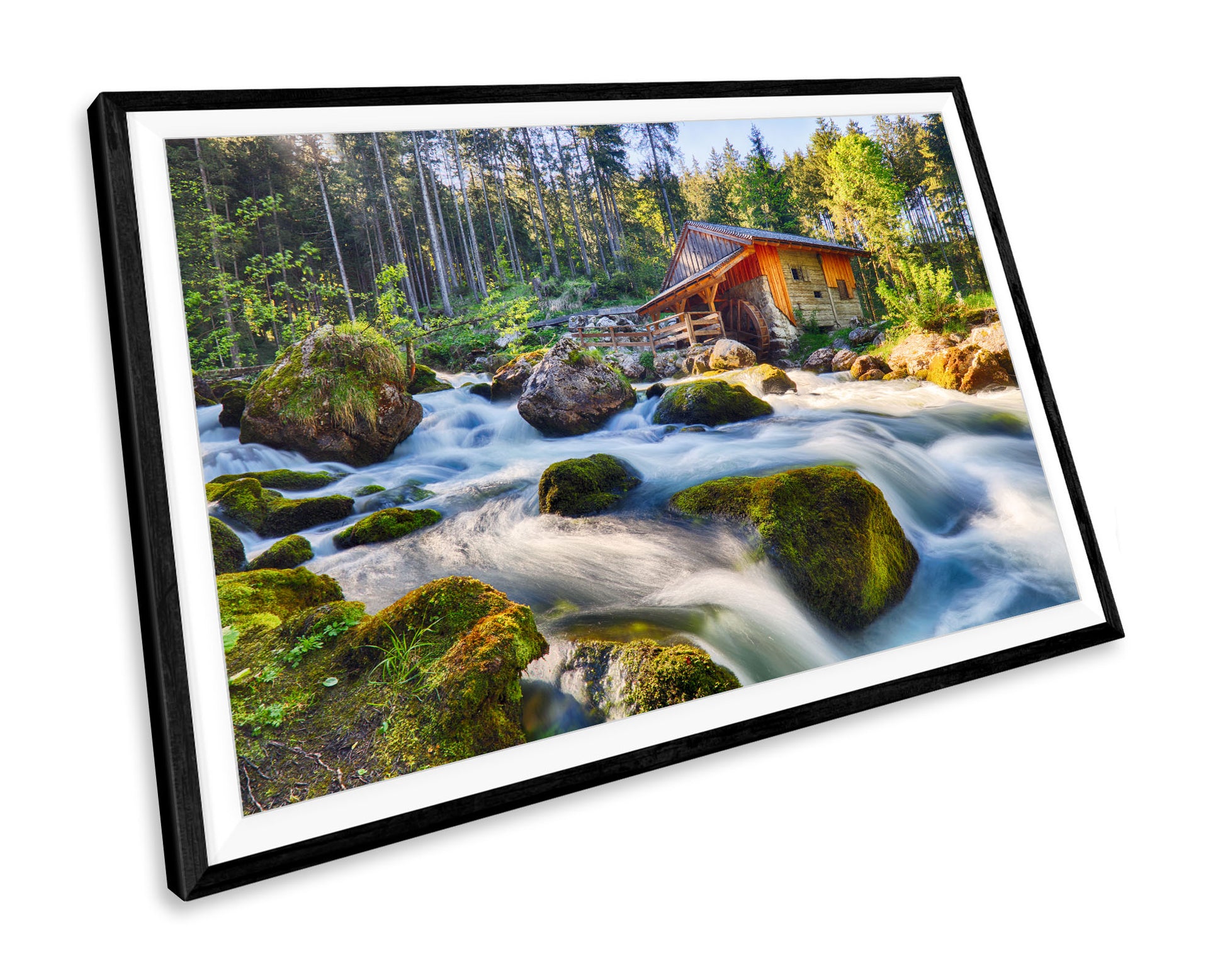 Austria River Forest Landscape WALL ART PRINT Poster Picture Wall Hanging