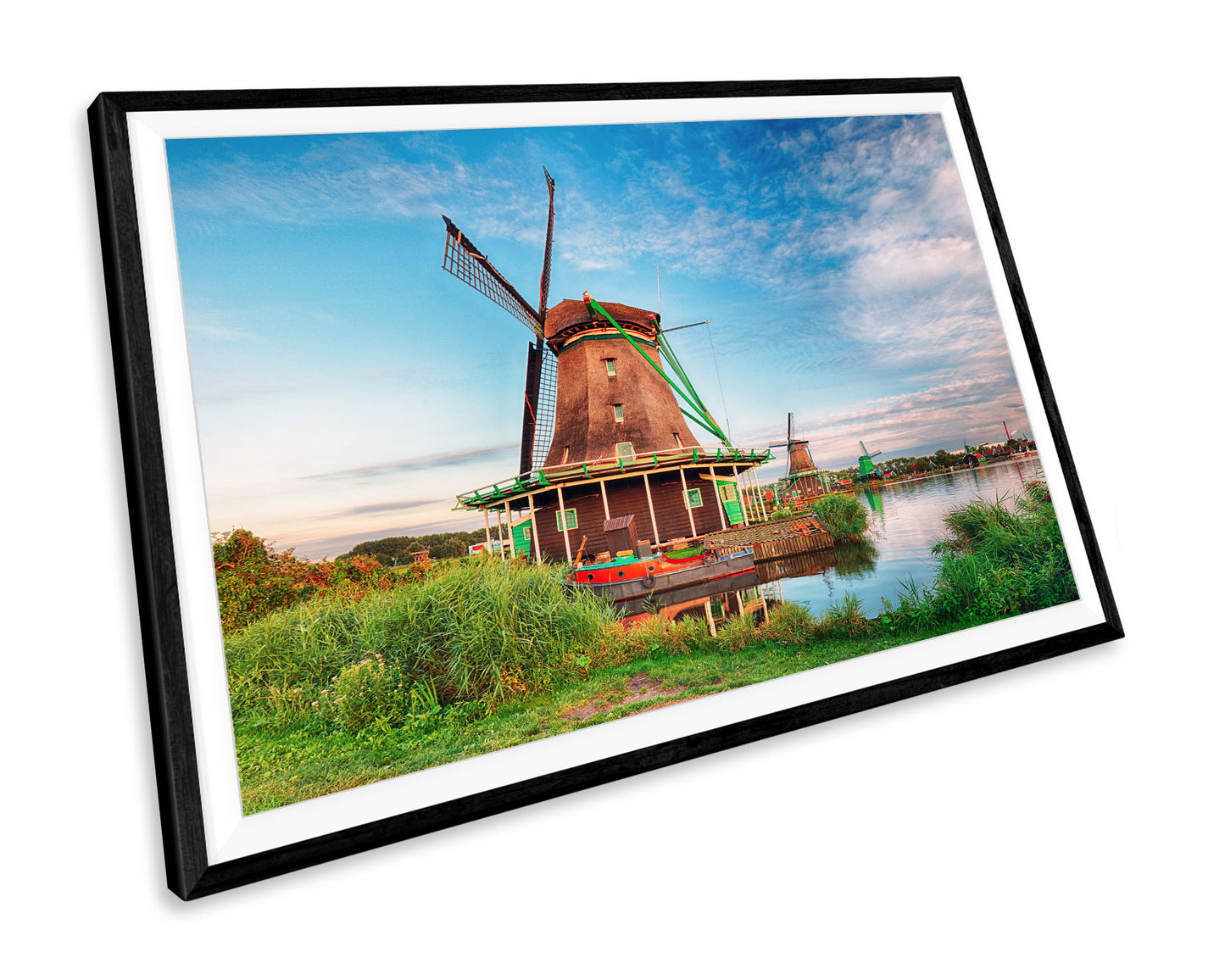 Windmills Netherlands Landscape WALL ART PRINT Poster Picture Wall Hanging