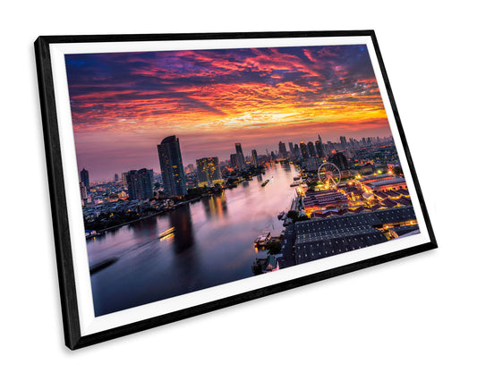 Bangkok Cityscape WALL ART PRINT Poster Picture Wall Hanging