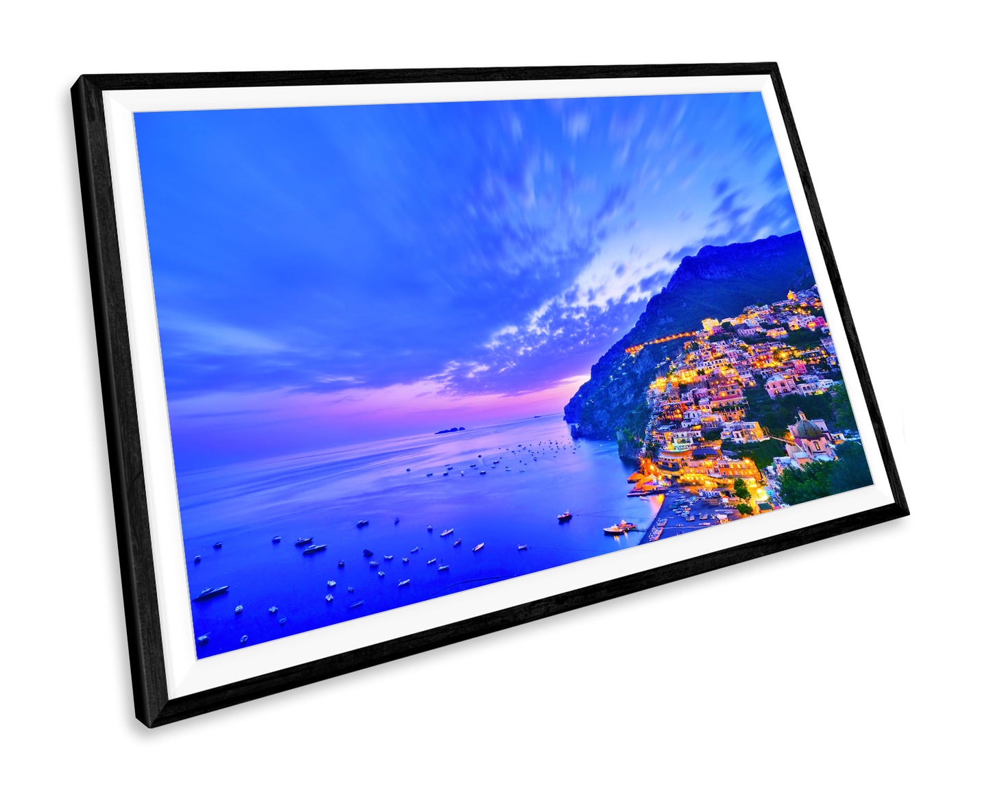 Positano Italy Sunset Seascape WALL ART PRINT Poster Picture Wall Hanging