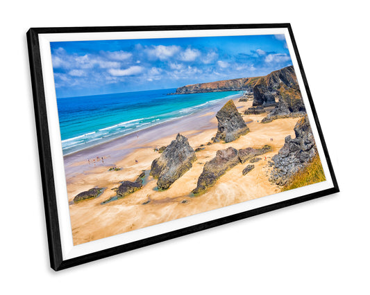 Cornwall Beach Seascape WALL ART PRINT Poster Picture Wall Hanging