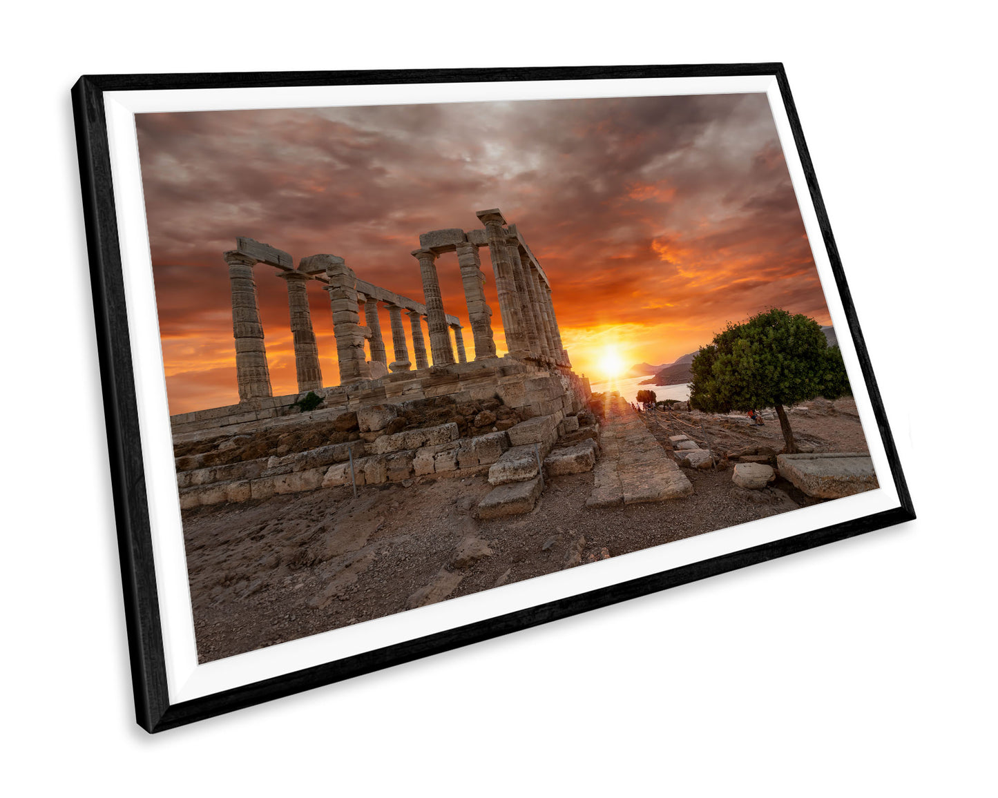 Temple Of Poseidon Greece Landmark WALL ART PRINT Poster Picture Wall Hanging