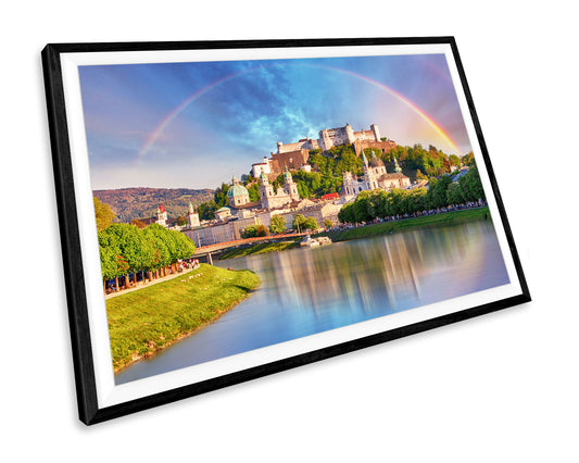 Austria Salzburg Castle Landmark WALL ART PRINT Poster Picture Wall Hanging