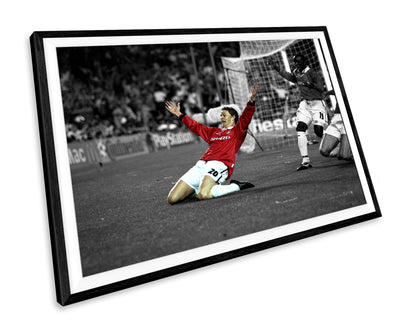 Ole Gunnar Solskjaer 1999 Champions League Final Goal Manchester United Football WALL ART PRINT Poster Picture Wall Hanging