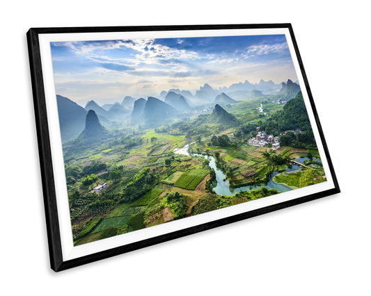 Karst Mountains China Landscape WALL ART PRINT Poster Picture Wall Hanging