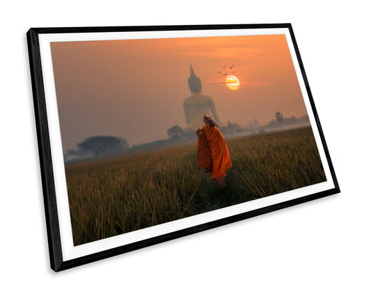 Big Buddha Temple Thailand Landmark WALL ART PRINT Poster Picture Wall Hanging