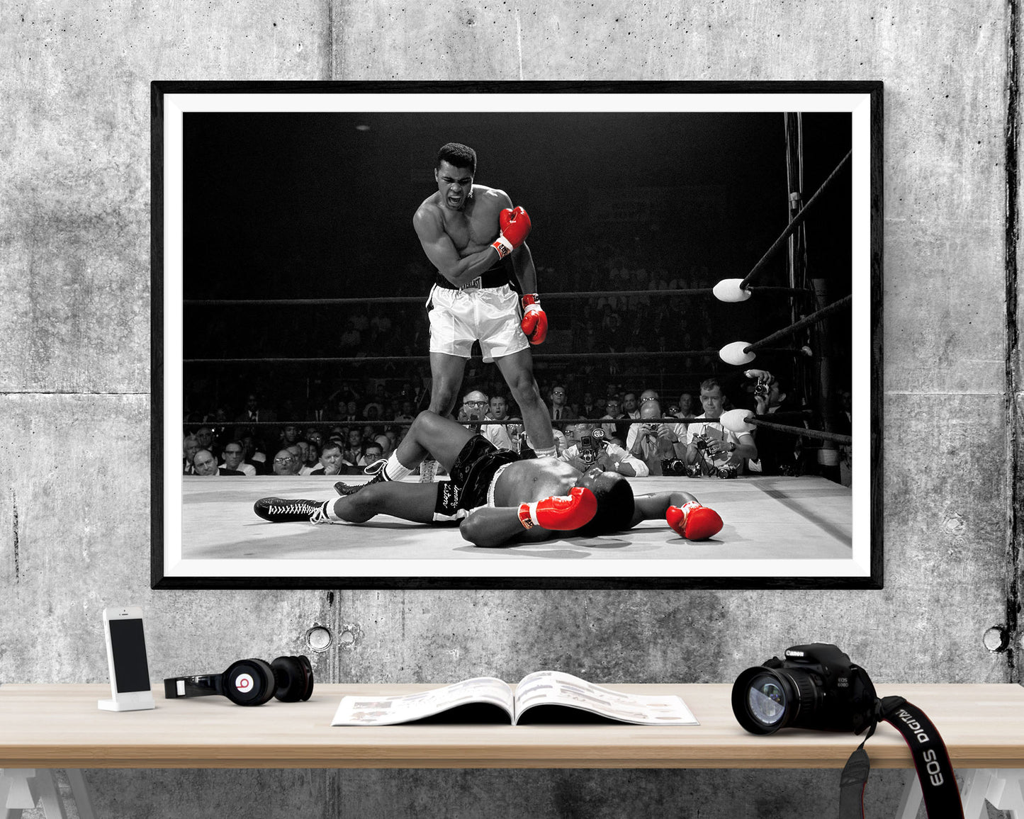 Muhammad Ali Boxing Sunny Liston Wall Street WALL ART PRINT Poster Picture Wall Hanging