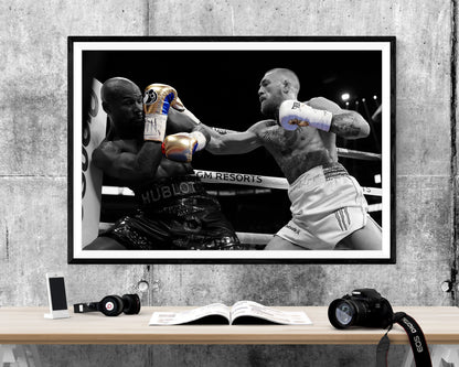 Boxing Floyd Mayweather Jr vs. Conor McGregor WALL ART PRINT Poster Picture Wall Hanging