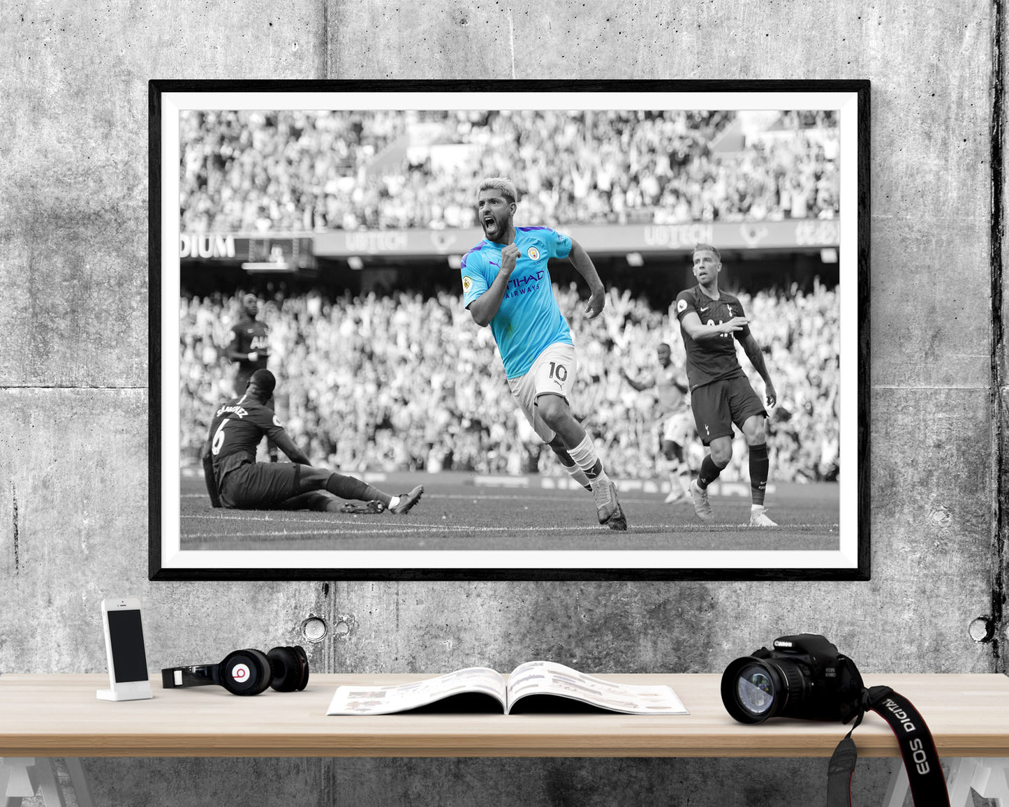 Sergio Agüero Man City WALL ART PRINT Poster Picture Wall Hanging