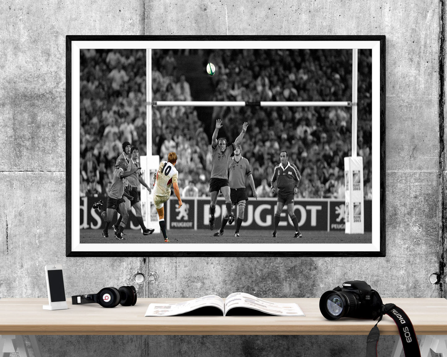 Jonny Wilkinsons Drop Kick Goal 2003 England Rugby WALL ART PRINT Poster Picture Wall Hanging