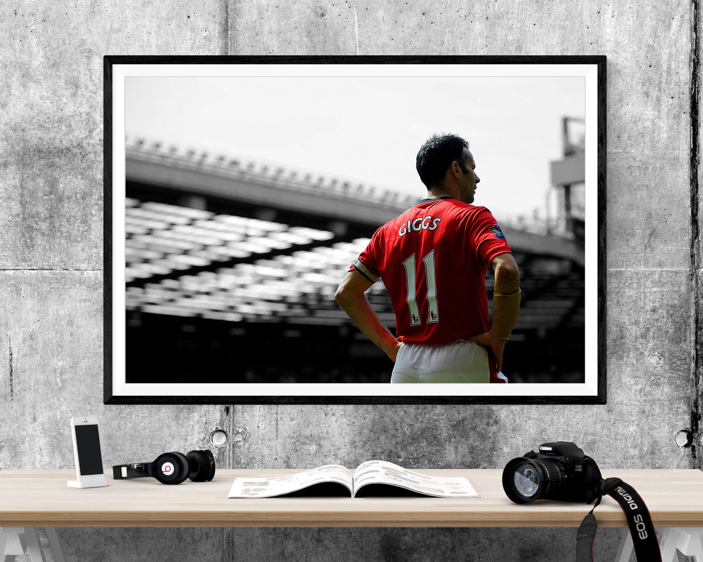 Manchester Uniter Ryan Giggs Football WALL ART PRINT Poster Picture Wall Hanging