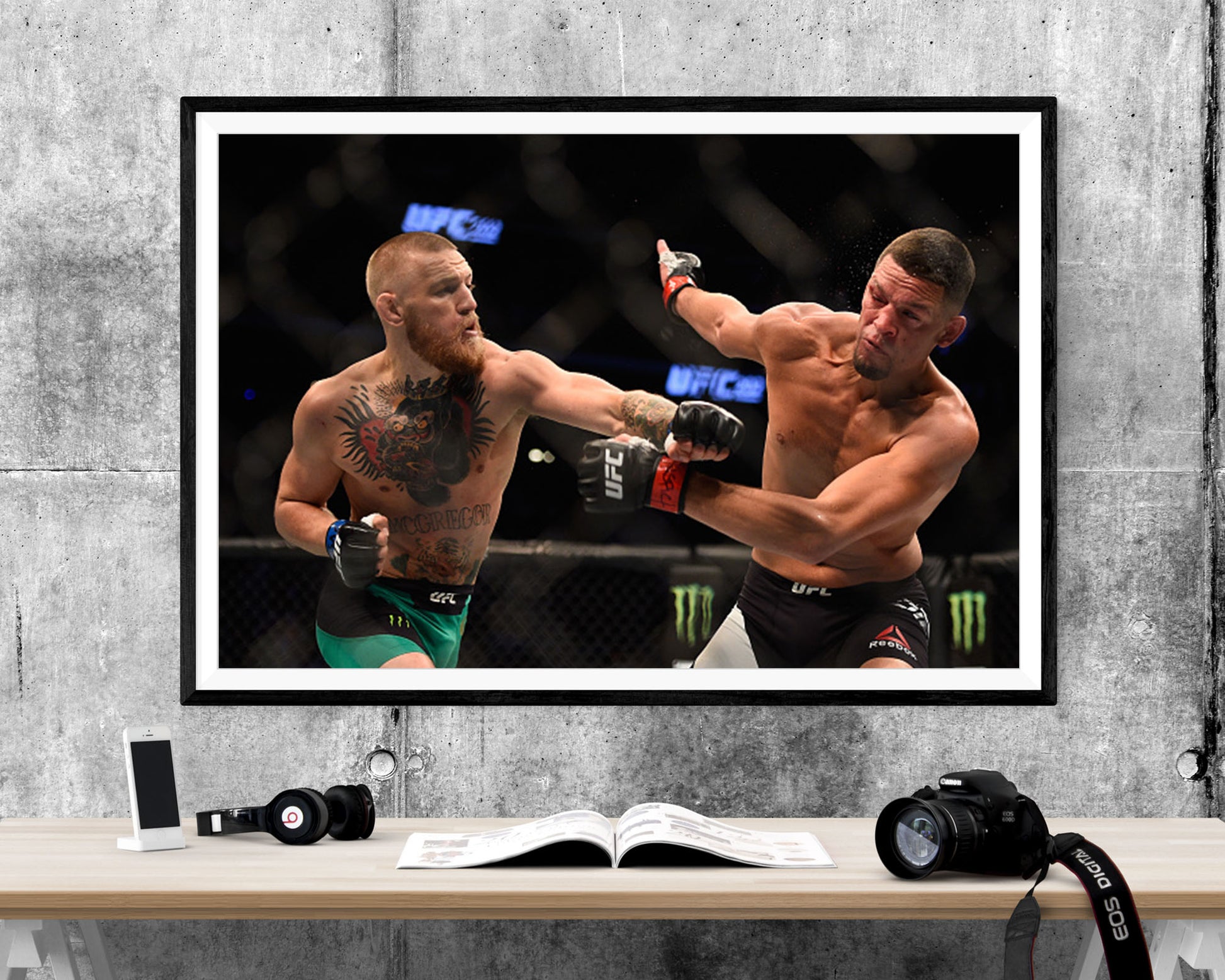 Conor Mcgregor vs Nate Diaz Mma Ufc WALL ART PRINT Poster Picture Wall Hanging