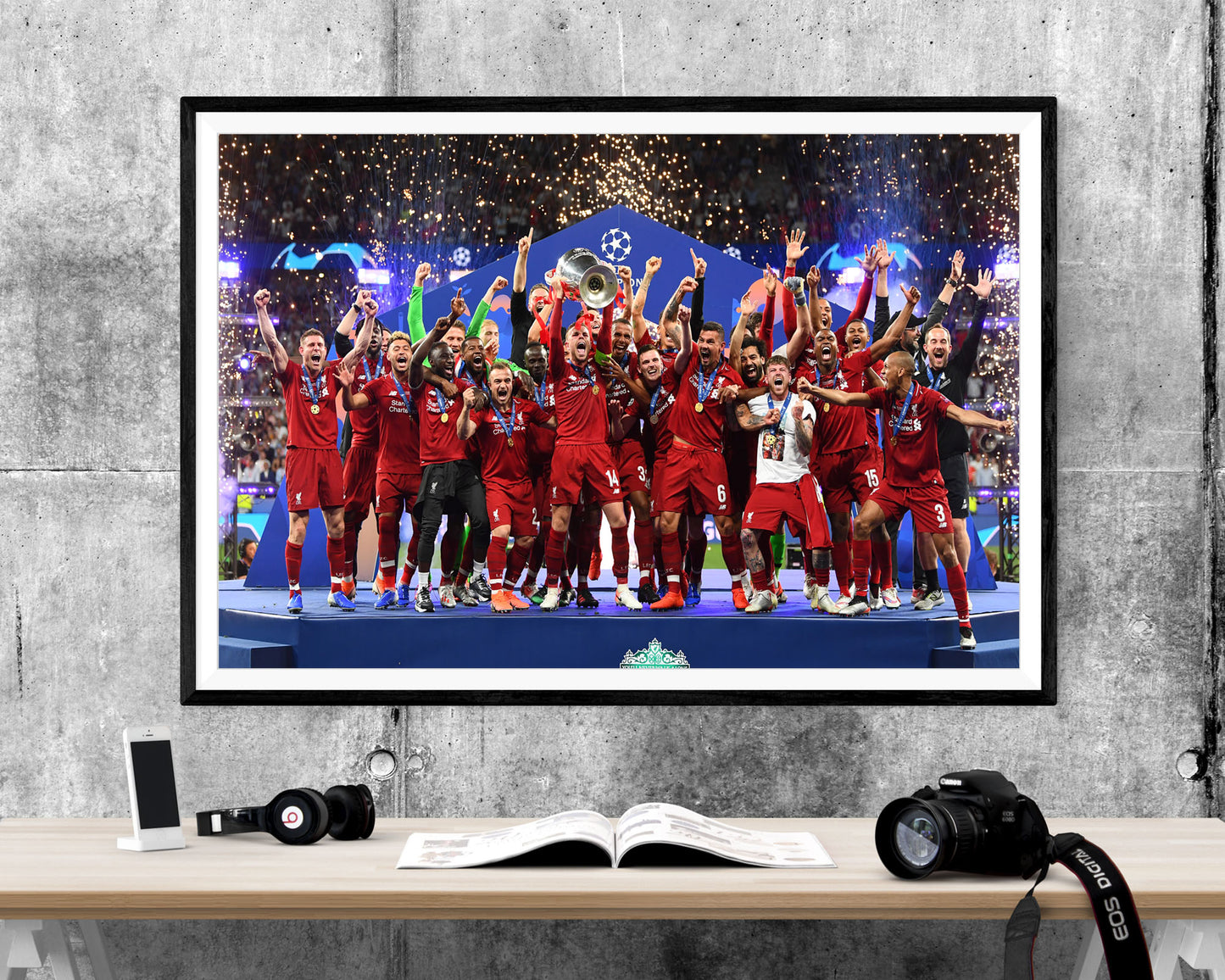 Liverpool Fc Champions League Winners WALL ART PRINT Poster Picture Wall Hanging