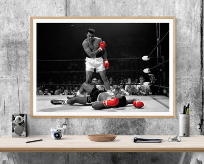 Muhammad Ali Boxing Sunny Liston Wall Street WALL ART PRINT Poster Picture Wall Hanging