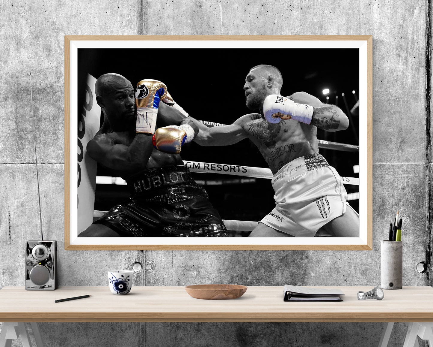 Boxing Floyd Mayweather Jr vs. Conor McGregor WALL ART PRINT Poster Picture Wall Hanging