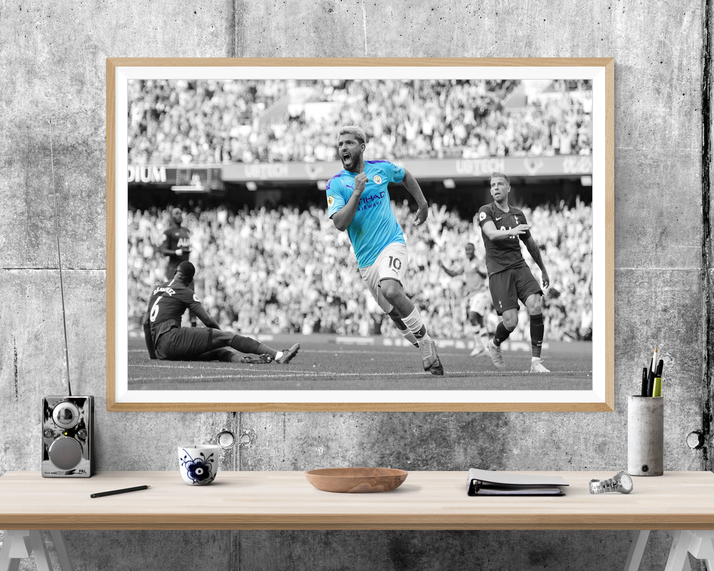 Sergio Agüero Man City WALL ART PRINT Poster Picture Wall Hanging