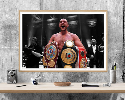 Boxing Tyson Fury WALL ART PRINT Poster Picture Wall Hanging