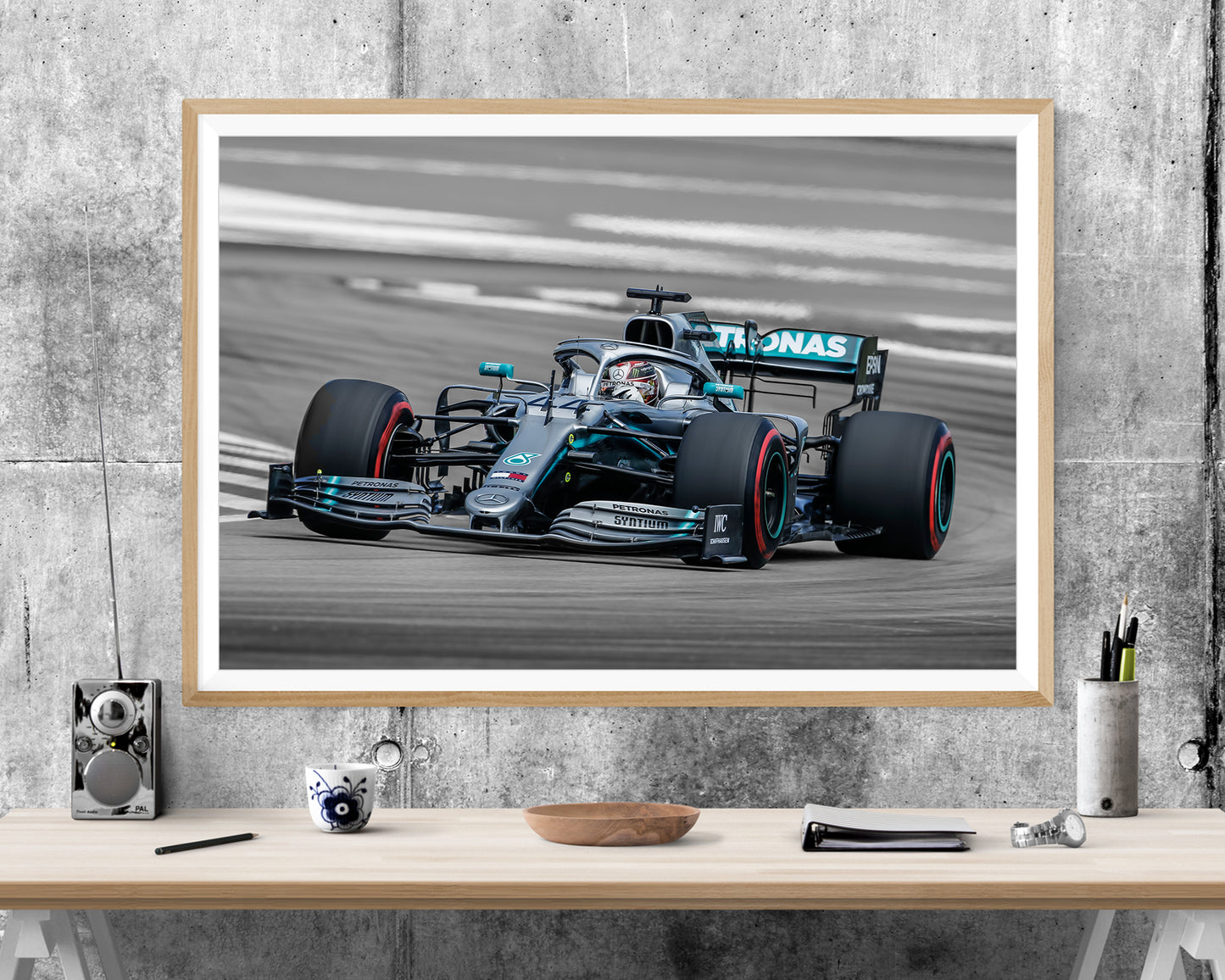 F1 Lewis Hamilton Racing Car WALL ART PRINT Poster Picture Wall Hanging