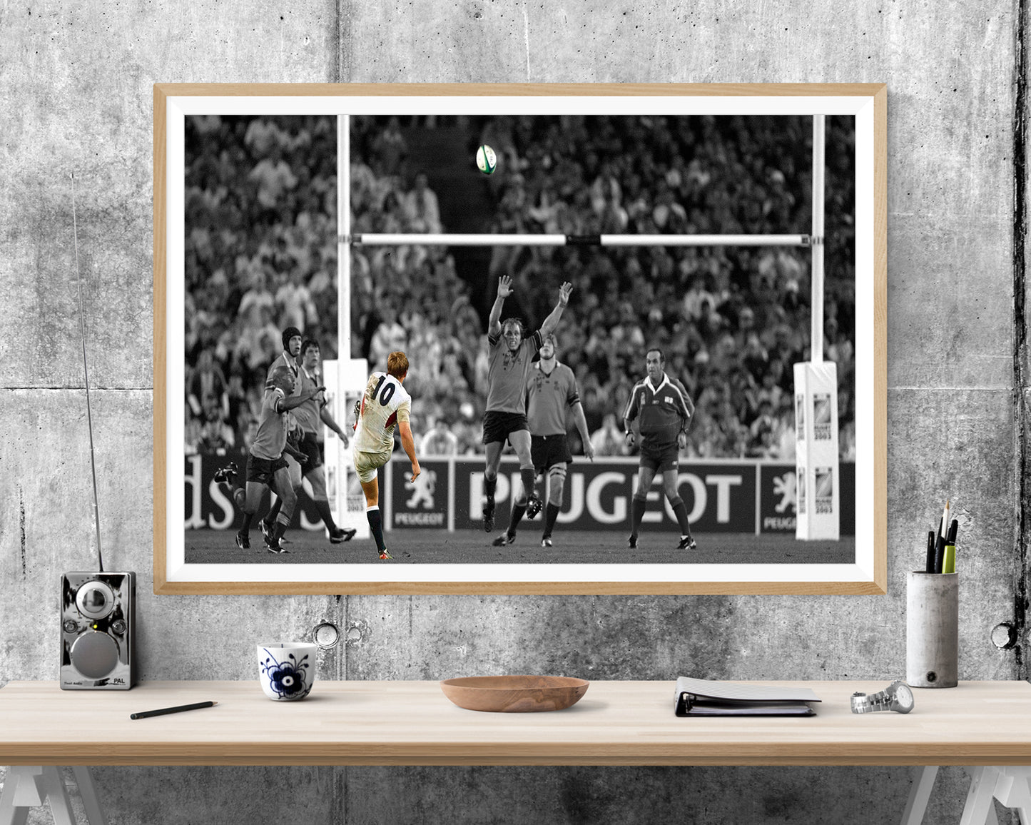 Jonny Wilkinsons Drop Kick Goal 2003 England Rugby WALL ART PRINT Poster Picture Wall Hanging