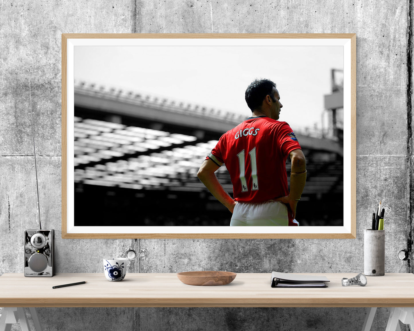 Manchester Uniter Ryan Giggs Football WALL ART PRINT Poster Picture Wall Hanging