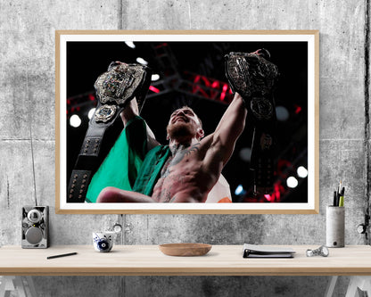 Conor McGregor Double Champ Ufc WALL ART PRINT Poster Picture Wall Hanging