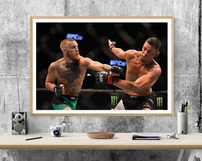 Conor Mcgregor vs Nate Diaz Mma Ufc WALL ART PRINT Poster Picture Wall Hanging