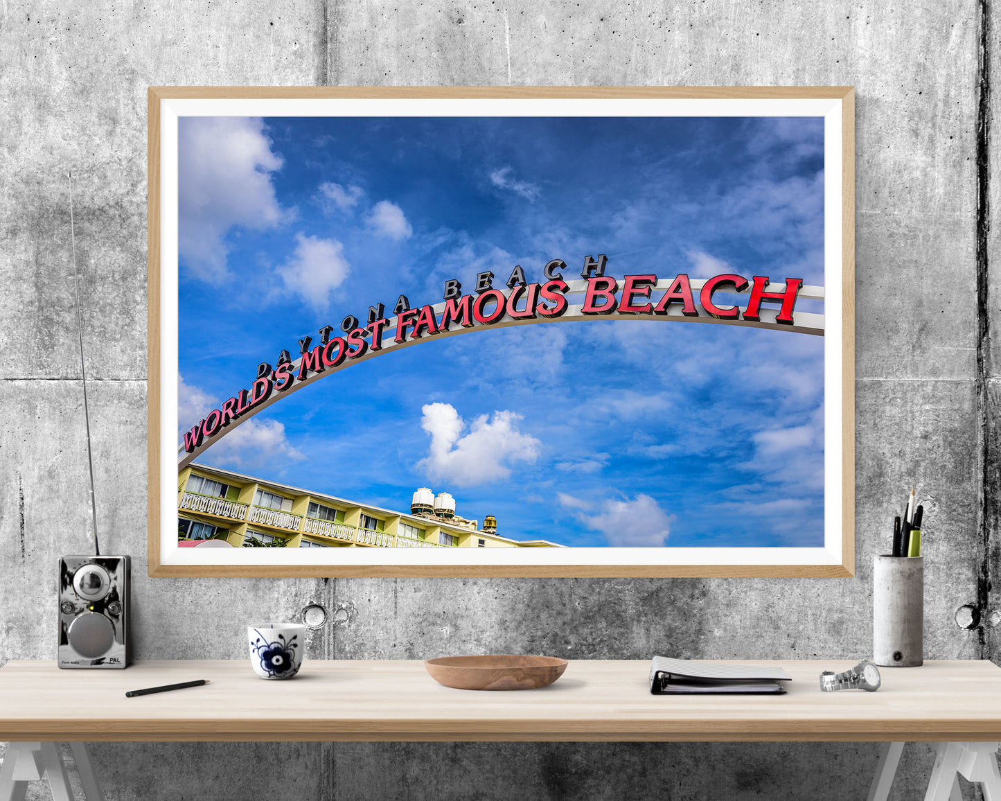 Daytona Beach Sign WALL ART PRINT Poster Picture Wall Hanging