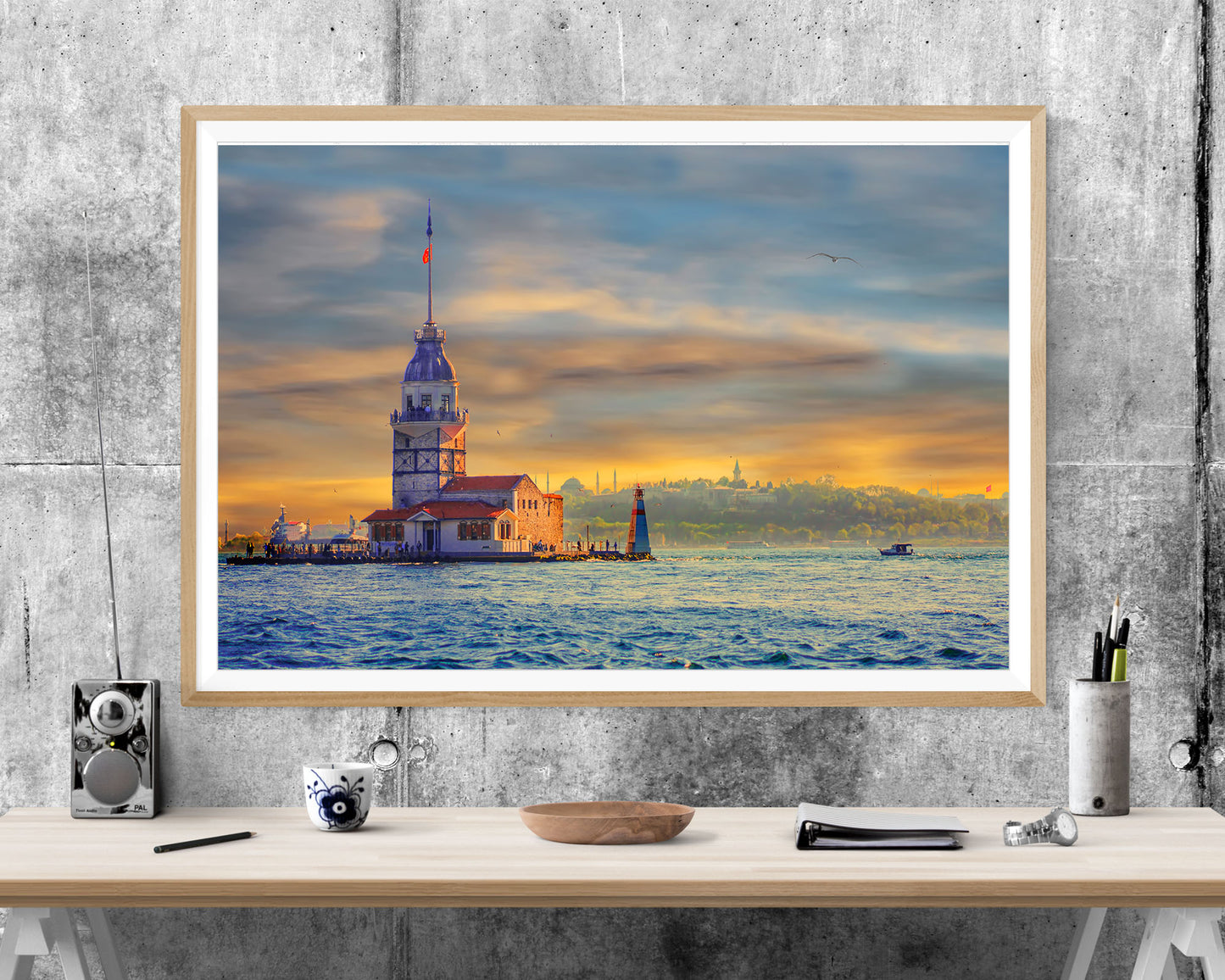 Maiden's Tower Turkey Landmark WALL ART PRINT Poster Picture Wall Hanging