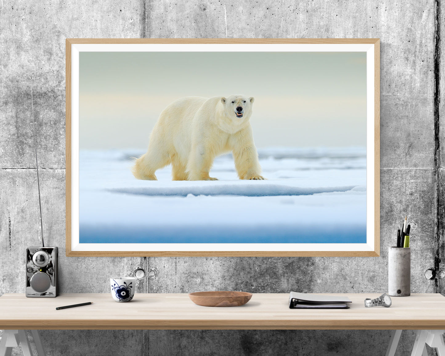 Polar Bear Wildlife Scenic WALL ART PRINT Poster Picture Wall Hanging