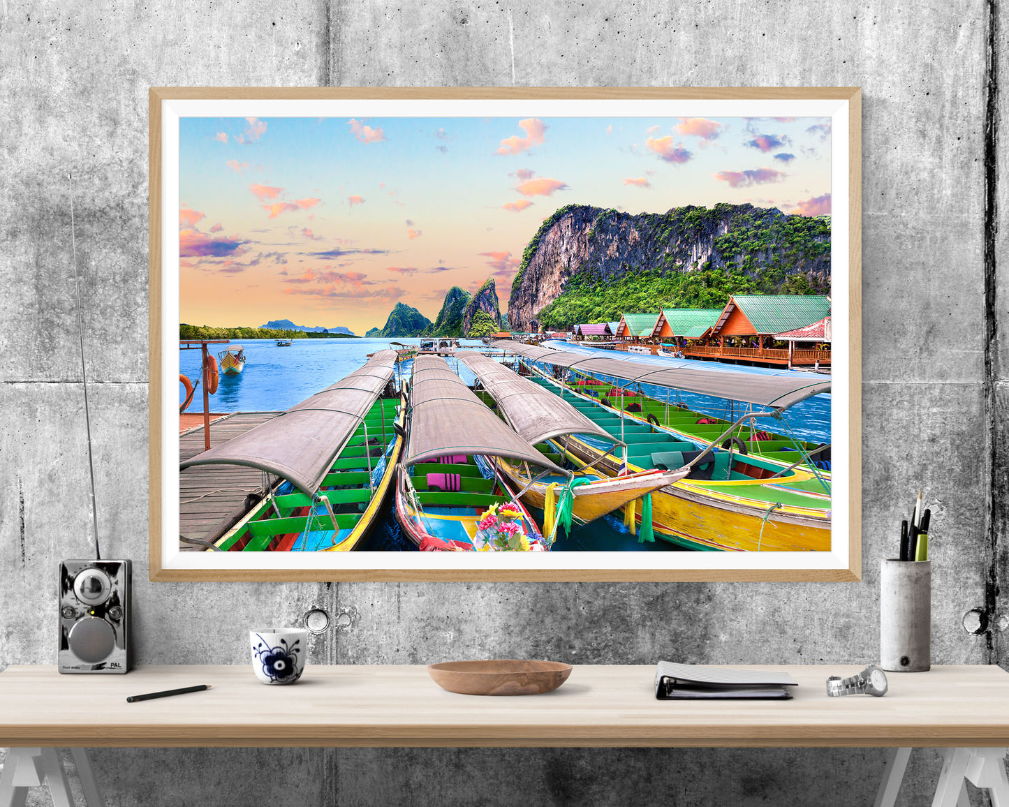 Phuket Seascape Thailand Sunset WALL ART PRINT Poster Picture Wall Hanging