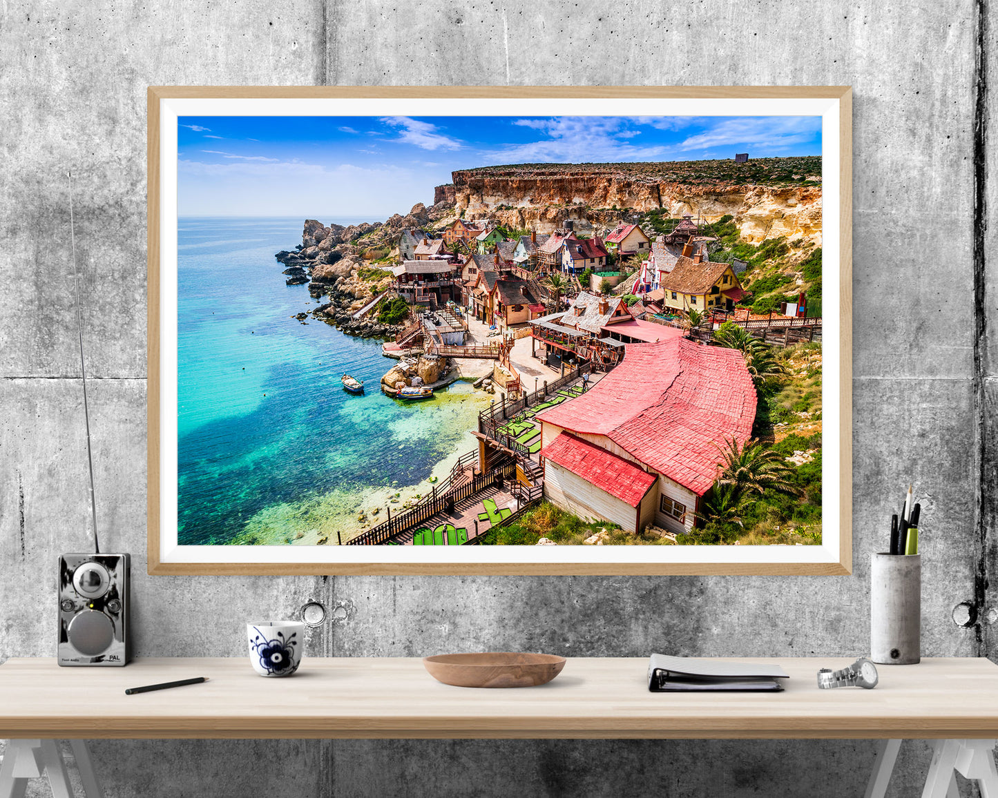 Malta Beach Seascape WALL ART PRINT Poster Picture Wall Hanging