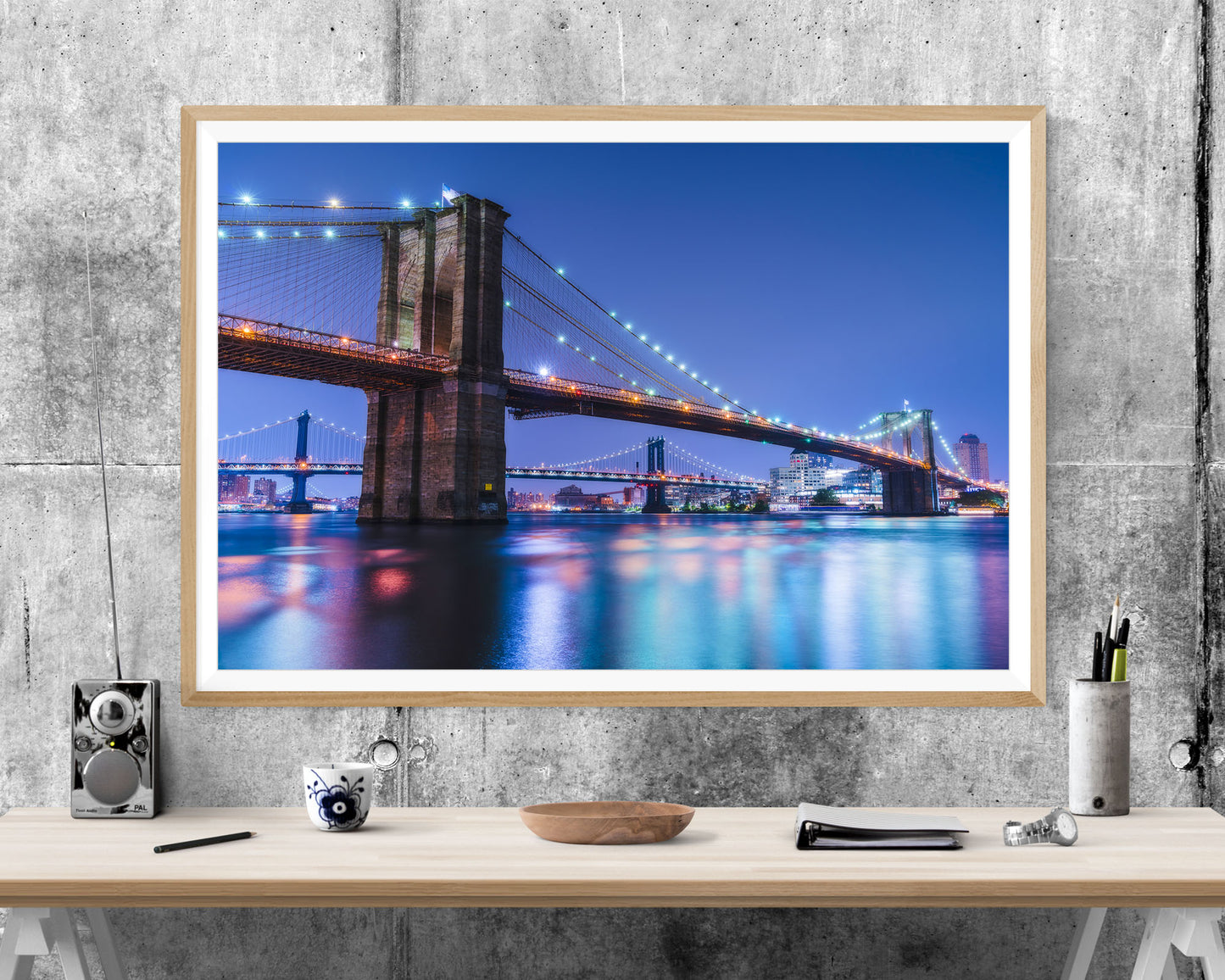 Brooklyn Bridge Landmark WALL ART PRINT Poster Picture Wall Hanging