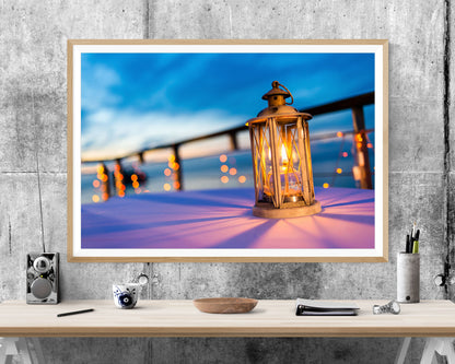 Lantern Beach WALL ART PRINT Poster Picture Wall Hanging