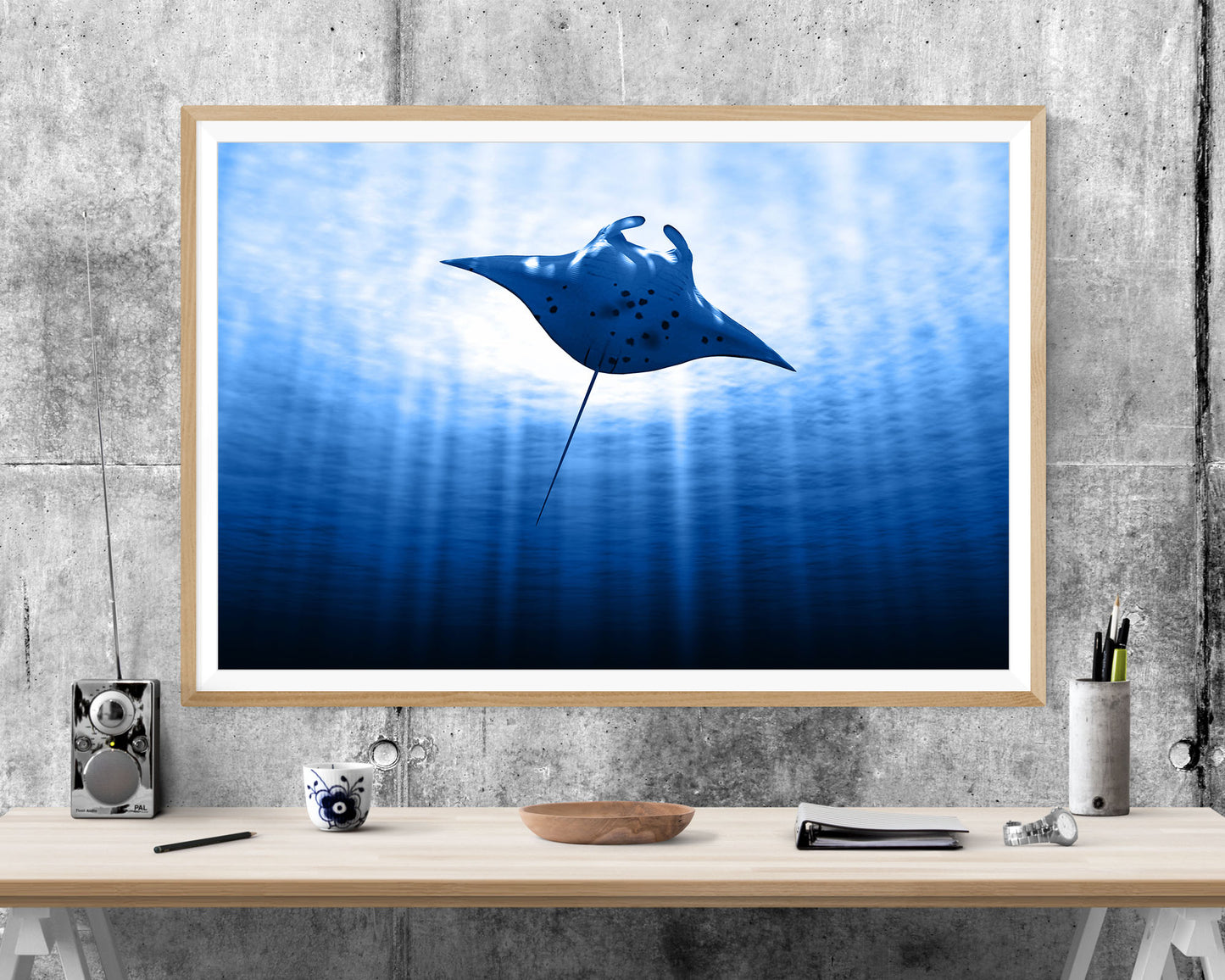 Manta Ray Sealife Wildlife WALL ART PRINT Poster Picture Wall Hanging