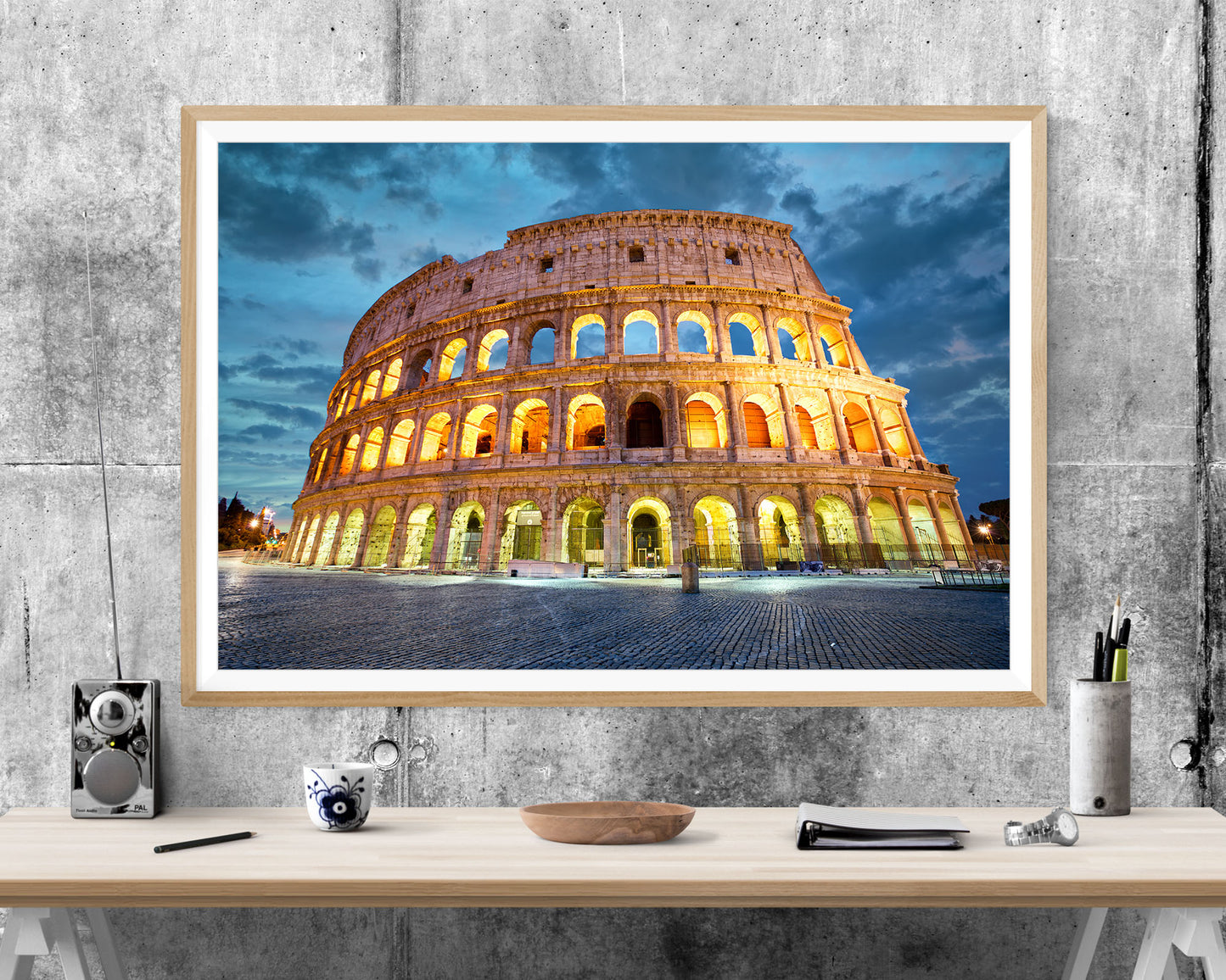 Coliseum Rome Landmark WALL ART PRINT Poster Picture Wall Hanging