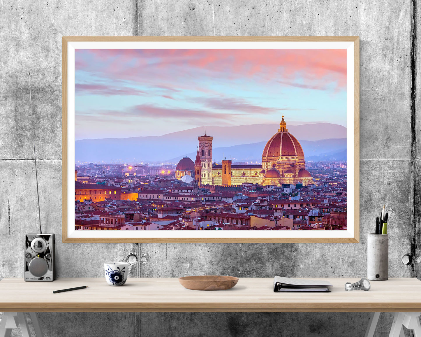 Santa Maria Del Fiore Florence Sunset WALL ART PRINT Poster Picture Wall Hanging