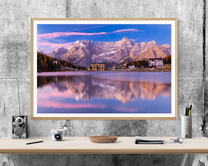 Misurina Lake Dolomites Italy WALL ART PRINT Poster Picture Wall Hanging