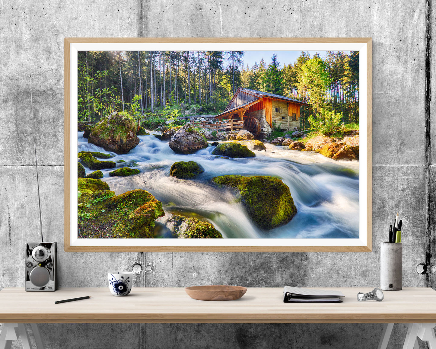 Austria River Forest Landscape WALL ART PRINT Poster Picture Wall Hanging