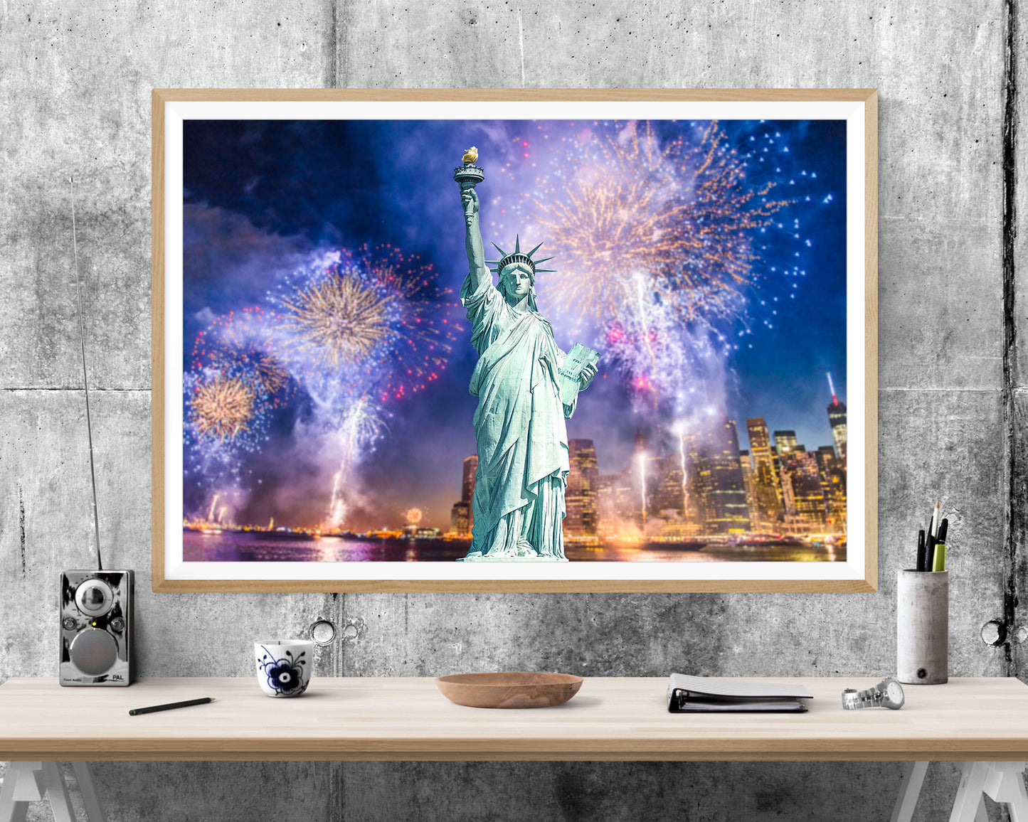 The Statue Of Liberty Landmark WALL ART PRINT Poster Picture Wall Hanging