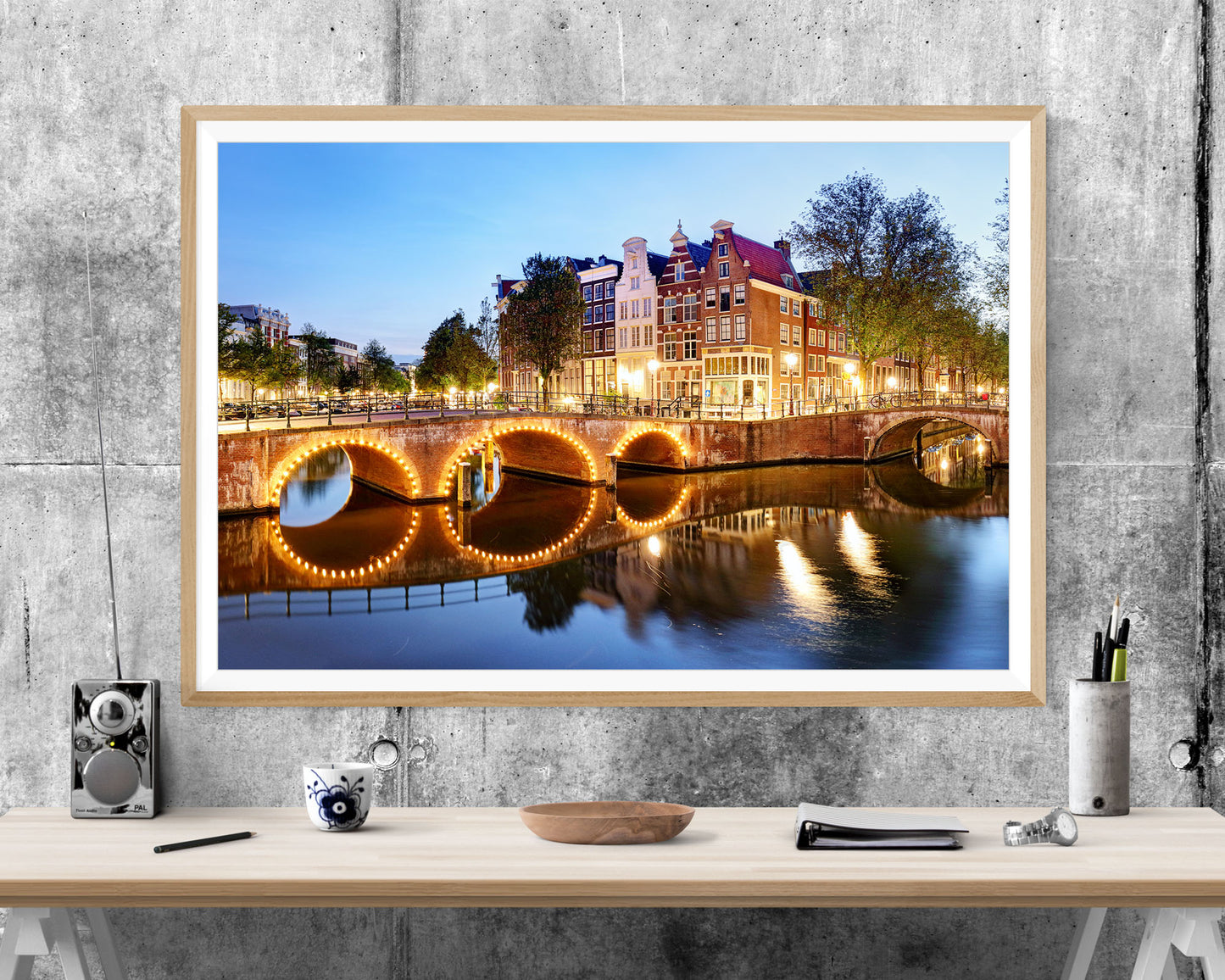 Amsterdam Canal Netherlands WALL ART PRINT Poster Picture Wall Hanging