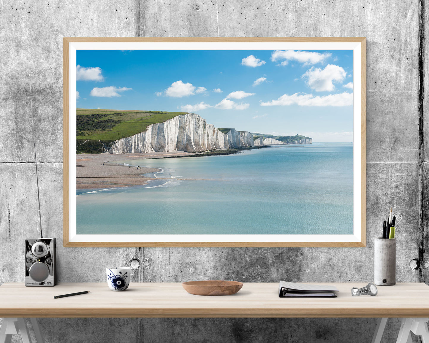 White Cliffs Of Dover Seascape WALL ART PRINT Poster Picture Wall Hanging