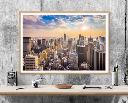 New York City Skyline WALL ART PRINT Poster Picture Wall Hanging