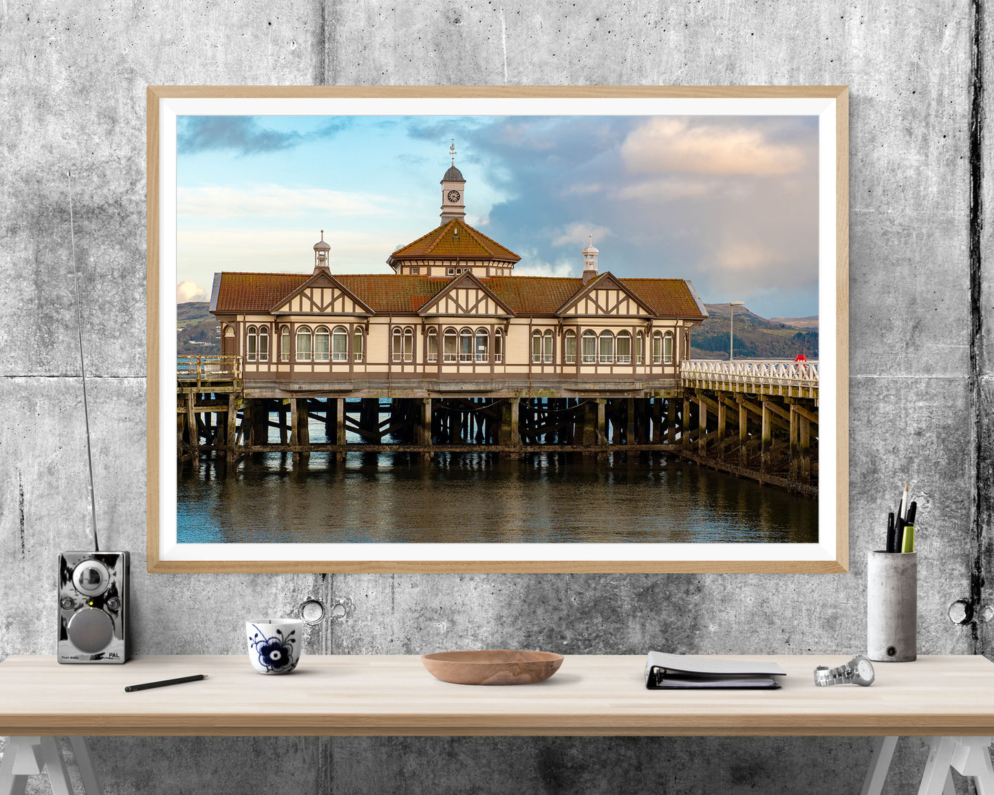 Dunoon Pier Scotland ART PRINT POSTER Picture Wall Hanging